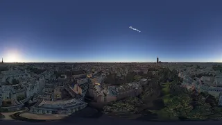 Flight over Paris - Google Earth - 360 8K