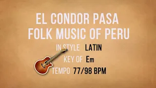El Cóndor Pasa - Los Incas - Backing Track