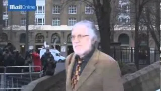 Dave Lee Travis outside Southwark Crown Court