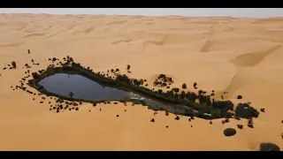 واحة  قبرعون - الصحراء الليبيه ... Gaberoun Oasis - Libyan desert