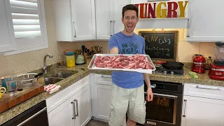 🔴 Making Lamb Chops with Beet Hummus & Paleo Flatbread