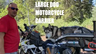 MOTORCYCLE LARGE DOG CARRIER #goruffly #k9cockpit #largedogmotorcyclecarrier