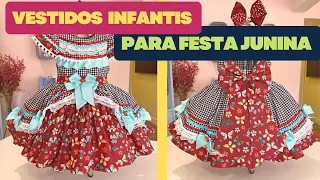 🎆 DIY- DICAS DE VESTIDOS INFANTIS PARA FESTA JUNINA