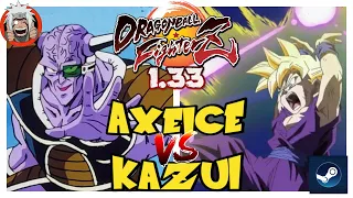 DBFZ Axeice vs kazui (Ginyu, Nappa, Black) Vs (TGohan, A18, VegettoSSB)