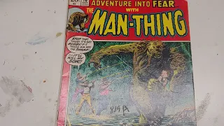 EP 219 Adventure into Fear #10 Man-Thing 1972 from Marvel Comics by Gerry Conway and Gray Morrow.