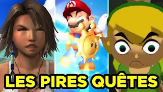 Les PIRES QUÊTES de Zelda, Mario, Final Fantasy