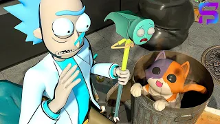 RICK AND MORTY FIND A BABY in a TRASH CAN !! ( A Fortnite Short )