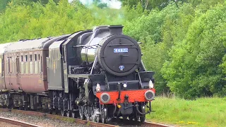 Black 5 Puts on an Extrordinary show at Hellifield! 25/05/24