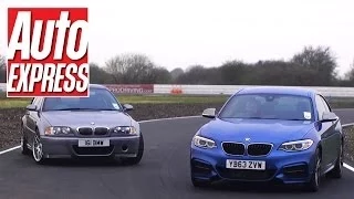 BMW M235i vs BMW M3 CSL on track