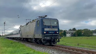 Weser-Ems-Eisenbahn Br 143 Ersatzzug auf der Südbahn (TRI+GfF Wagen)