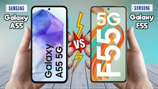 Samsung Galaxy A55 Vs Samsung Galaxy F55 - Full Comparison 🔥 Techvs