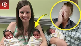 His wife gave birth to black triplets and he burst into tears when he discovered that ...