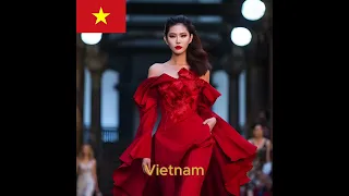 AI Creates THE MOST BEAUTIFUL WOMEN Runway Model For Every Country Pt 2