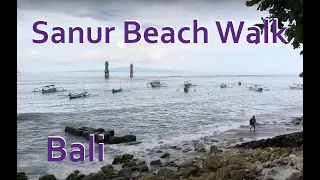 4k walk at Sunrise Beach, Sanur Bali