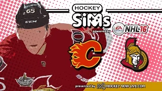 NHL 16 - Flames vs Senators (Hockey Sims)