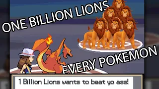 1 Billion Lions vs. Every Pokemon SOLVED