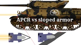 T-34 vs M10 Wolverine | Armor Penetration Simulation | APCR