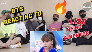 BTS Reacting to - Lisa (BlackPink) being a MENTOR