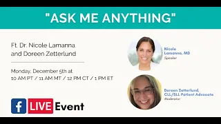 Ask Me Anything – CLL Society Facebook Live Event with Dr. Nicole Lamanna and Doreen Zetterlund