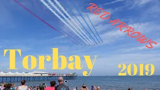 Red Arrows Full UK Display at Torbay Airshow 2019 with Comms