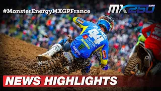 News Highlights | EMX250 Race 2 | Monster Energy MXGP of France 2022 #MXGP #Motocross