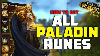 How to get ALL Paladin Runes in Season of Discovery!!