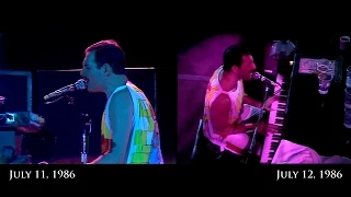 Queen - Bohemian Rhapsody - Wembley 1986 (both nights - combined stereo)