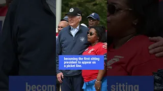 Biden joins striking United Auto Workers on the picket line