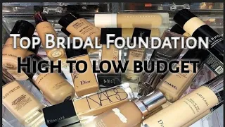 what are the Best HD foundations for bridal makeup ? High to Low Budget foundations List #viral 2023