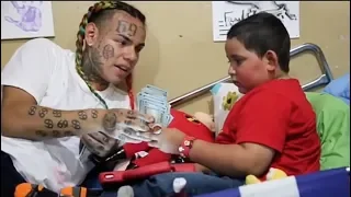 Compilation of POSITIVE 6ix9ine - Meeting Cancer Patients, Feeding Homeless and more!