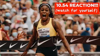 ELAINE THOMPSON HERAH Instant Reaction Interview To 10.54 Win | Beat Shelly Ann Fraser Pryce!