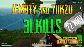 Jembty and Tiikzu | 31 Kills | PUBG
