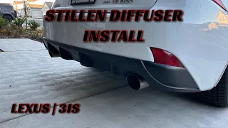 REAR DIFFUSER INSTALL | LEXUS 3IS