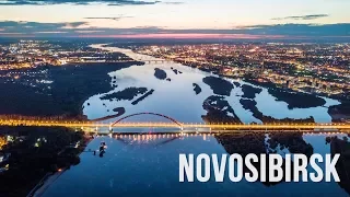 Novosibirsk. Siberia. Dronelapse