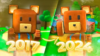 2017 VS 2024 Супер Беар Адвенчер | Super Bear Adventure OLD and NEW! вещи, золотые медведи, и прочее