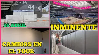 ASÍ se PREPARA el NUEVO estadio SANTIAGO BERNABÉU para el PRIMER CONCIERTO ( OBRAS 26 abril 2024)