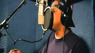 Jay-Z recording vocals for "Jigga What / Faint" (Collision Course)