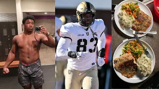 HOW TO TRAIN AND EAT AS A D1 FOOTBALL PLAYER | DAY IN THE LIFE