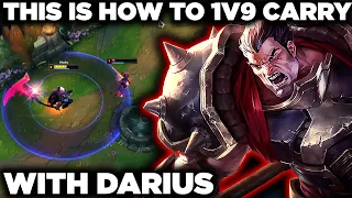 How to 1v9 Carry with Darius | High Elo Darius Gameplay with Commentary | Build, Runes, Laning +More