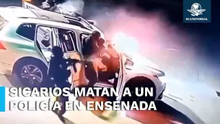 Cuatro sicarios atacan brutalmente a policías de Ensenada, Baja California