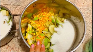 Янтарное варенье из груши 🍐 с апельсином и лимоном / Янтарное яблочное варенье