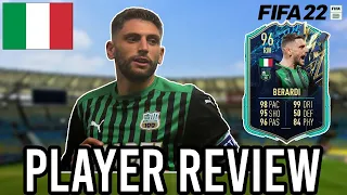 96 TEAM OF THE SEASON BERARDI REVIEW! THE CHEAP MESSI??? (FIFA 22)