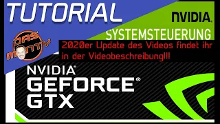 Tutorial Nvidia Systemsteuerung 2016 Treiber 3D-Einstellungen GeForce GTX Grafikkarten - Das Monty