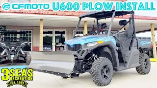 HOW TO Remove and Install a KFI Plow on a CFMoto UForce 600 UTV! Clear, Fast & Easy Tutorial