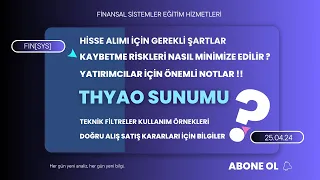 THYAO : Hisse Zirveyi Kırabilecek Mi? | #Thyao  Borsa hisse teknik analizi | THYAO Yorum