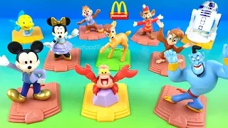 2021 McDONALD'S WALT DISNEY WORLD 50TH ANNIVERSARY HAPPY MEAL TOYS #1-10 COLLECTION UNBOXING REVIEW