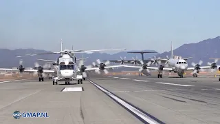 JASDF and USMC Marines Elephant Walk at Iwakuni