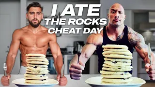 I ATE THE ROCK'S CHEAT DAY MEALS *challenge*