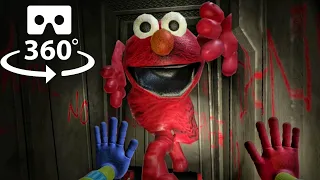 Poppy Playtime BUT ELMO Is Chasing you! | 360 Degree VR