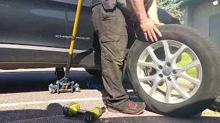 Tire Change Scissor Jack Slips Vehicle Rolls Forward